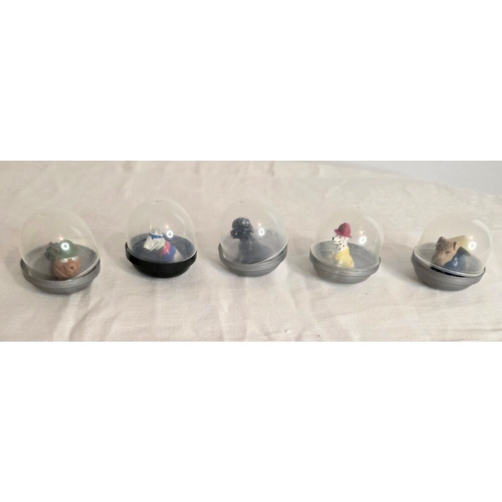 Lot of 5 Vending Machine Homies Hounds Dog Toys in Original Plastic Capsule